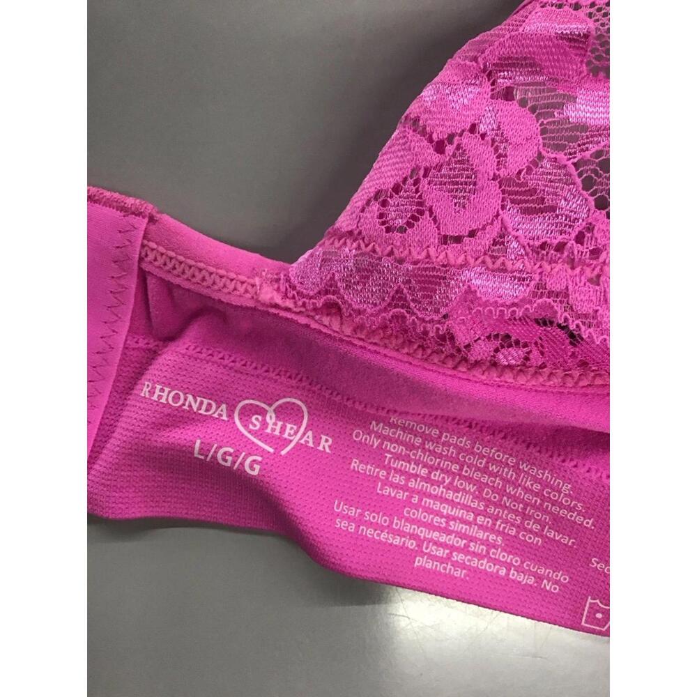 Rhonda shear 2 pack seamless racer back bras size Large pink nude new from HSN - Picture 3 of 4